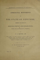 view Aboriginal monuments of the state of New-York : comprising the results of original surveys and explorations with an illustrative appendix / by E. G. Squier.