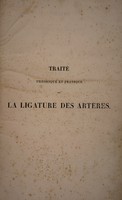 view Traité théorique et pratique de la ligature des artères / [P.J. Manec].