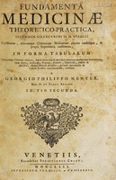 view Fundamenta medicinae theoretico-practica, secundum celeberrimi D.D. Stahlii potissimum, aliorumque ... placita conscripta, et propria experientia confirmata, in forma tabularum / [Georg Philipp Nenter].