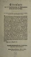 view Die Einfuhr des venetianischen und triester Theriaks wird den inländischen Apothekern unter gewissen Bedingungen bewilliget.