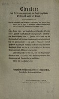 view Bey der Gebäranstalt des Allgemeinen Krankenhauses und bey der Irrenanstalt wird die letzte, für Auswärtige bestimmte Verpflegs-Classe von 32 kr. auf 18 kr. Conventions-Münze herab gesetzt.