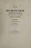 view Cours de microscopie complémentaire des études médicales ... / par Al. Donné.