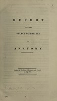 view Report from the Select Committee on Anatomy.