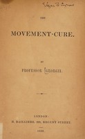 view The movement cure / by Professor Georgii.