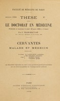 view Cervantes : malade et médecin ... / [Jean Villechauvaix].