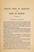 view "Woman's work in promoting the cause of hygiene." : (State hygiene- sec. ix.) / paper read by Margaret Eleanor Scott.