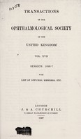 view Note on the further history of the case of Filaria loa previously reported to the Society / by D. Argyll Robertson.