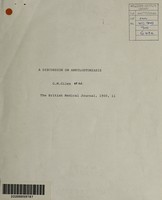 view A discussion on ankylostomiasis / G.M. Giles [and others].