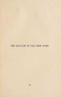 view The doctor in old New York / by F.H. Bosworth.