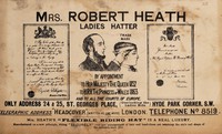 view Mrs. Robert Heath, ladies hatter by appointment to Her Majesty The Queen 1852, to HRH The Princess of Wales 1863 and to all the courts of Europe... / [Mrs. Robert Heath's Ladies' Riding Hat Showrooms].