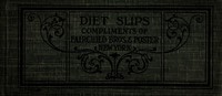 view Diet slips / compliments of Fairchild Bros. & Foster.