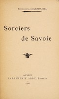 view Sorciers de Savoie / Edouard-L. de Kerdaniel.