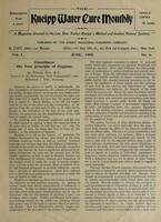 view The Kneipp water cure monthly. Vol.1, no.6, June, 1900 / Benedict Lust, editor.