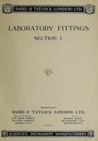 view Laboratory fittings : section 1 / Baird & Tatlock (London) Ltd.