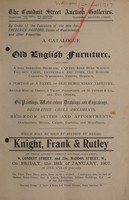 view Sales catalogues: Knight, Frank & Rutley