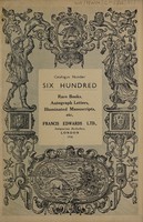 view Sales catalogue: Francis Edwards