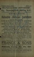 view Sales catalogue: France