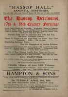 view Sales Catalogue: Hampton & Sons