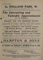 view Sales catalogue: Hampton & Sons