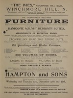 view Sales catalogue: Hampton & Sons