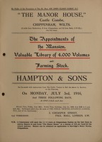 view Sales Catalogue: Hampton & Sons