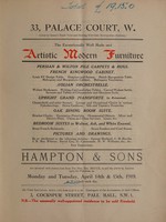 view Sales Catalogue: Hampton & Sons