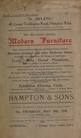 view Sales Catalogue: Hampton & Sons