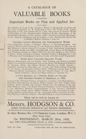 view Sales catalogues: Hodgson