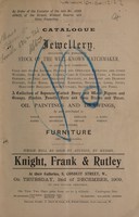 view Sales catalogues: Knight, Frank & Rutley