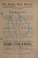 view Sales catalogues: Knight, Frank & Rutley