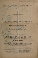 view Sales catalogues: Knight, Frank & Rutley