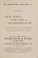 view Sales catalogues: Knight, Frank & Rutley