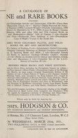 view Sales catalogues: Hodgson