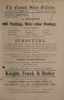 view Sales catalogues: Knight, Frank & Rutley