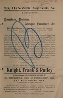 view Sales catalogues: Knight, Frank & Rutley