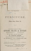 view Sales catalogues: Knight, Frank & Rutley