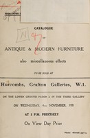 view Sales catalogues: Hurcomb