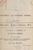 view Sales catalogues: Hurcomb