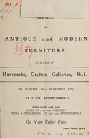 view Sales catalogues: Hurcomb