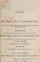 view Sales catalogues: Hurcomb