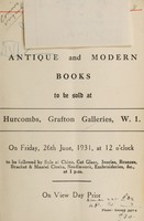 view Sales catalogues: Hurcomb