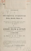 view Sales catalogues: Knight, Frank & Rutley