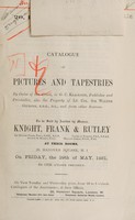 view Sales catalogues: Knight, Frank & Rutley