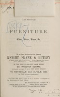 view Sales catalogues: Knight, Frank & Rutley