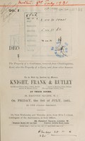 view Sales catalogues: Knight, Frank & Rutley