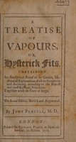 view A treatise of vapours, or, hysterick fits / [John Purcell].