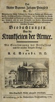 view Beobachtungen über die Krankheiten der Armee / Mit Genehmigung des Verfassers nach der neuesten Ausgabe übersezt von A.E. Brande.