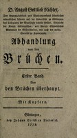 view Abhandlung von den Brüchen ... / [August Gottlieb Richter].