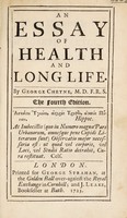 view An essay of health and long life / By George Cheyne.