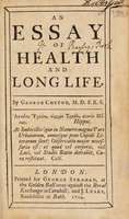 view An essay of health and long life / By George Cheyne.